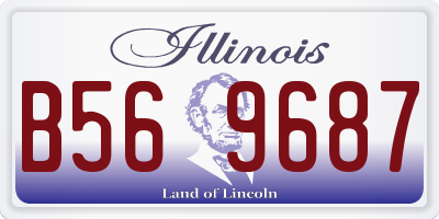 IL license plate B569687
