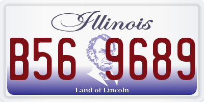 IL license plate B569689