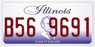 IL license plate B569691