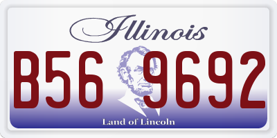 IL license plate B569692