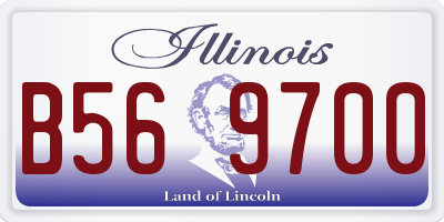 IL license plate B569700