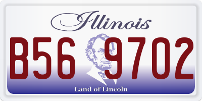 IL license plate B569702