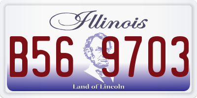 IL license plate B569703