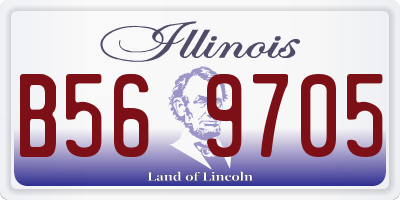 IL license plate B569705