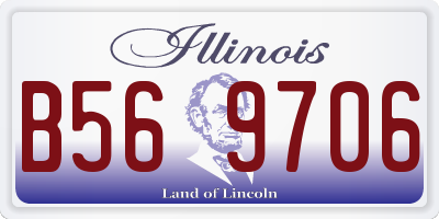 IL license plate B569706
