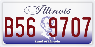 IL license plate B569707