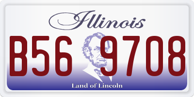 IL license plate B569708
