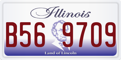 IL license plate B569709