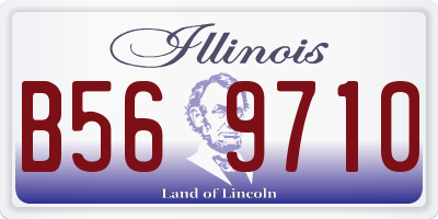 IL license plate B569710