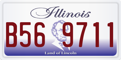 IL license plate B569711