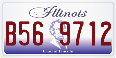 IL license plate B569712