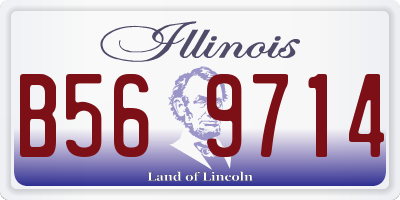 IL license plate B569714