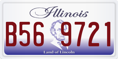 IL license plate B569721