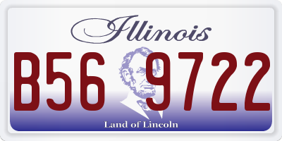 IL license plate B569722