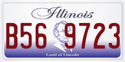 IL license plate B569723