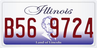 IL license plate B569724