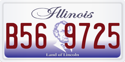 IL license plate B569725
