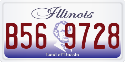 IL license plate B569728