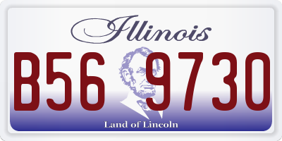 IL license plate B569730