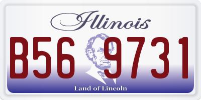 IL license plate B569731