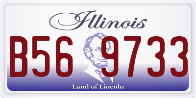 IL license plate B569733