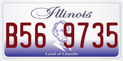 IL license plate B569735