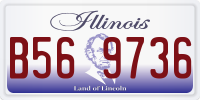 IL license plate B569736