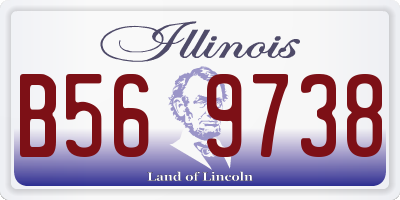 IL license plate B569738