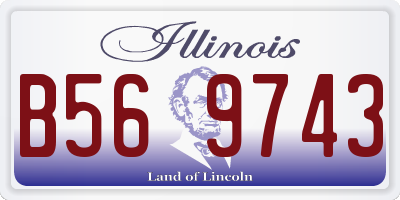 IL license plate B569743