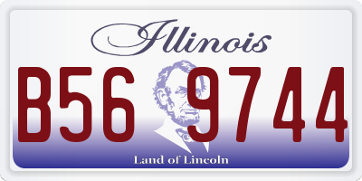IL license plate B569744