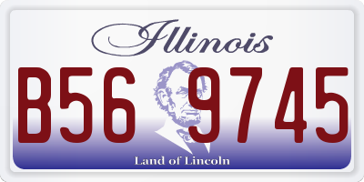IL license plate B569745