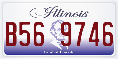 IL license plate B569746