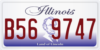 IL license plate B569747