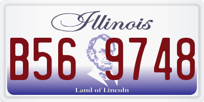 IL license plate B569748