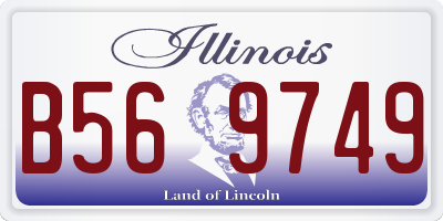 IL license plate B569749