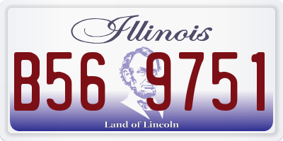 IL license plate B569751