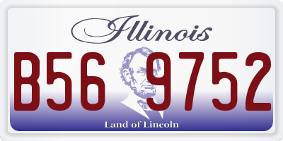 IL license plate B569752