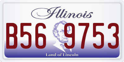 IL license plate B569753