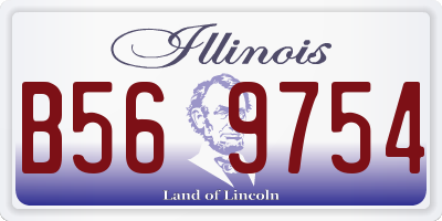 IL license plate B569754