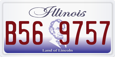 IL license plate B569757