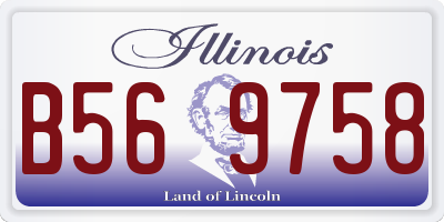 IL license plate B569758