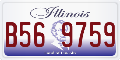 IL license plate B569759