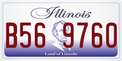 IL license plate B569760
