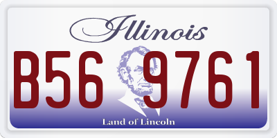 IL license plate B569761