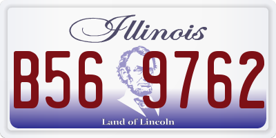 IL license plate B569762