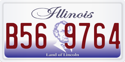 IL license plate B569764