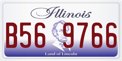 IL license plate B569766