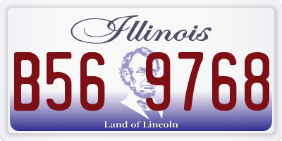 IL license plate B569768