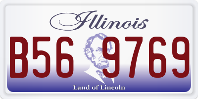 IL license plate B569769