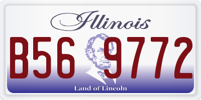 IL license plate B569772